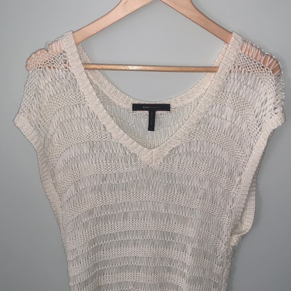 BCBGMaxAzria Ivory Knit Top